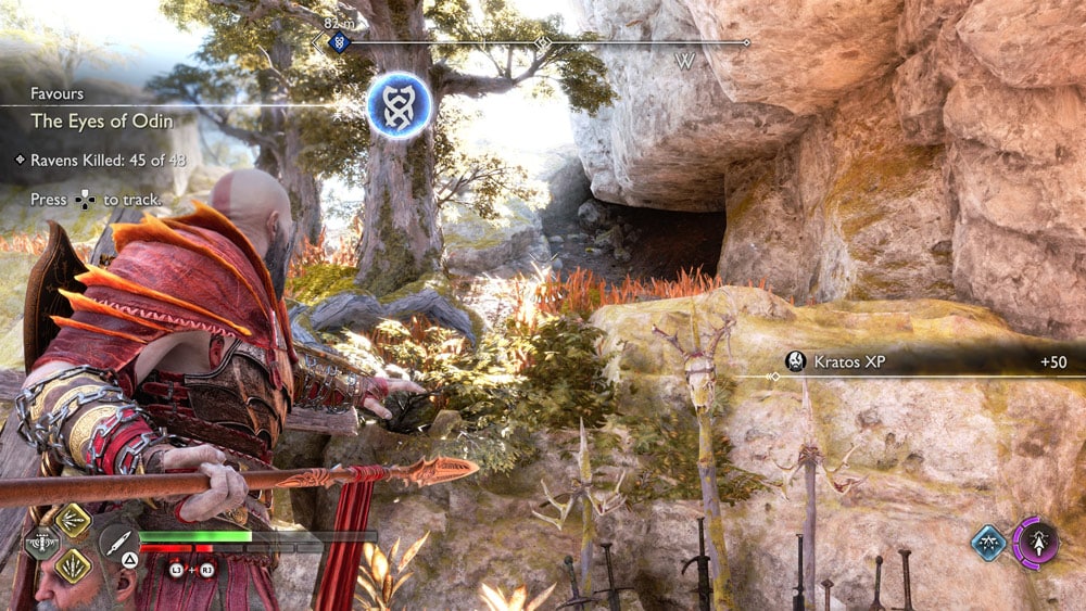 gow ragnarok cuervos alberich hollows ubicacion