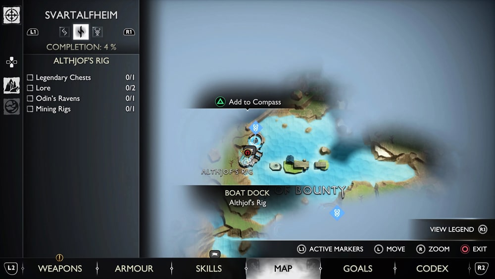 gow ragnarok cuervos althjof rig mapa