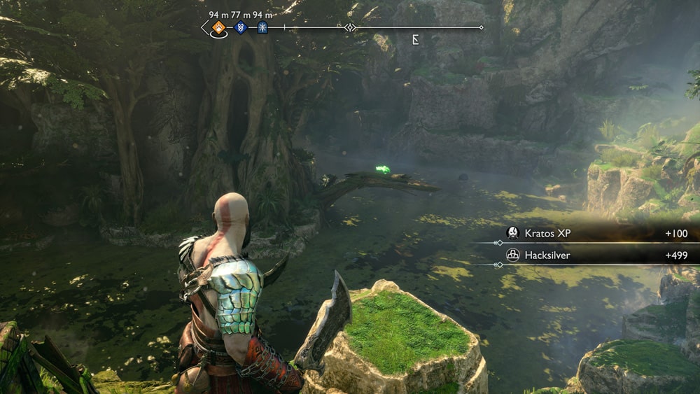 gow ragnarok cuervos cliffside ruins ubicacion
