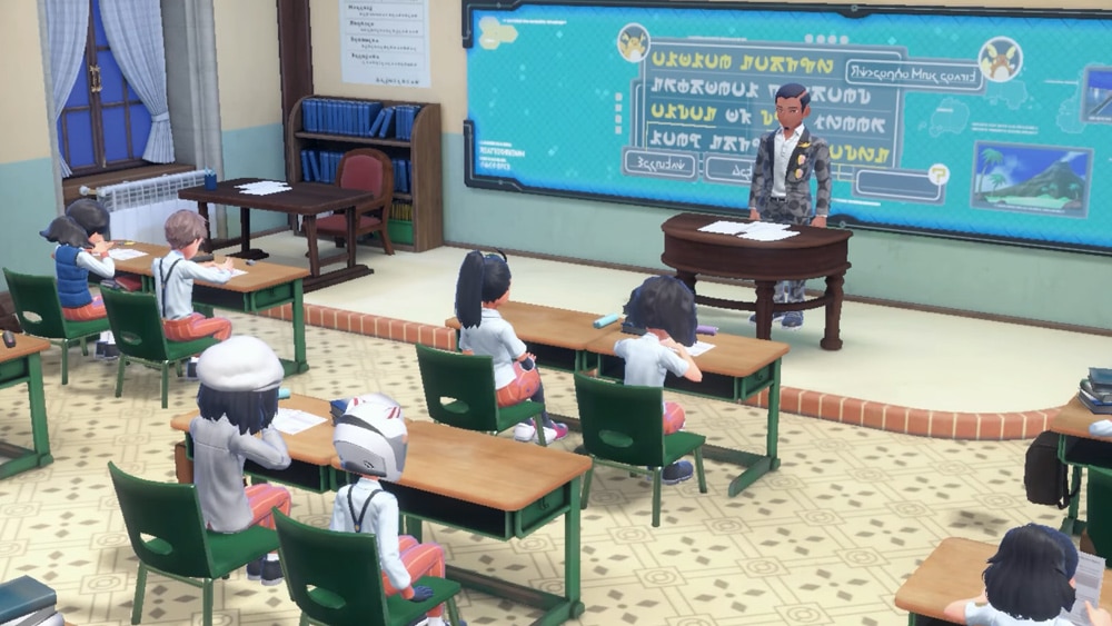 pokemon escarlata purpura salvatore clases idioma