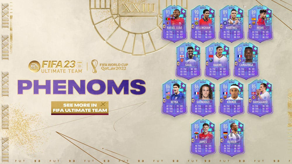 fifa 23 world cup phenoms primer equipo