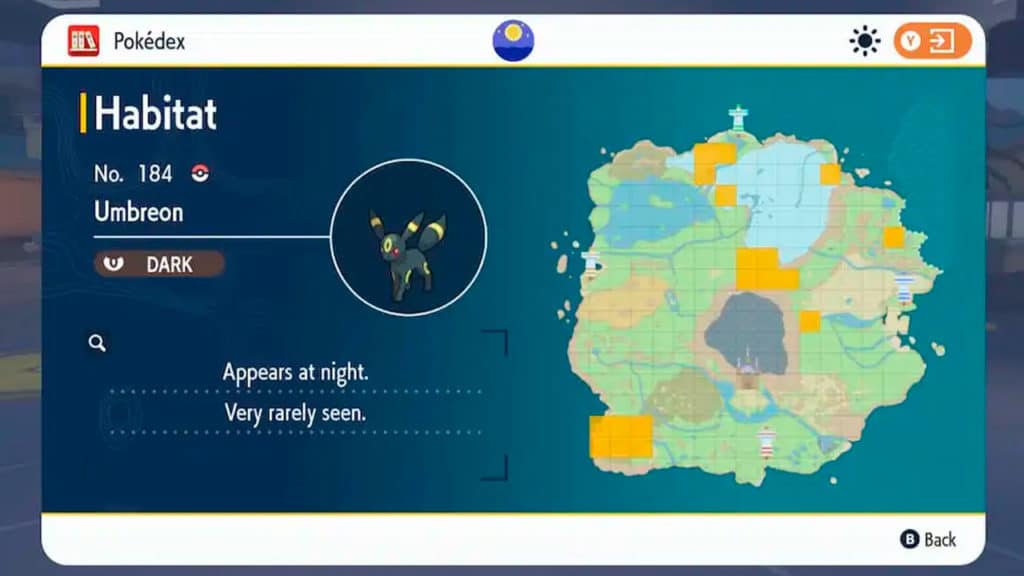umbreon ubicacion