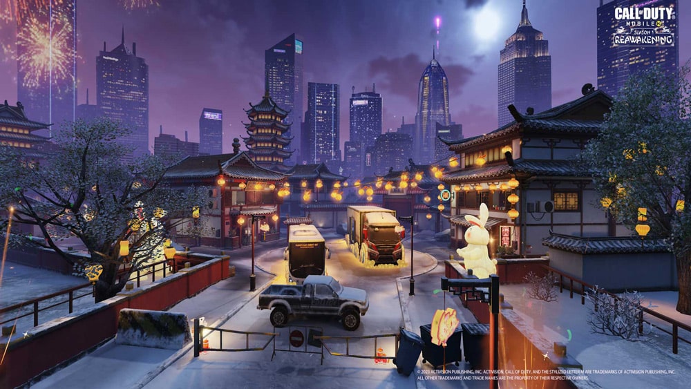cod mobile nuketown año del conejo templo 2023
