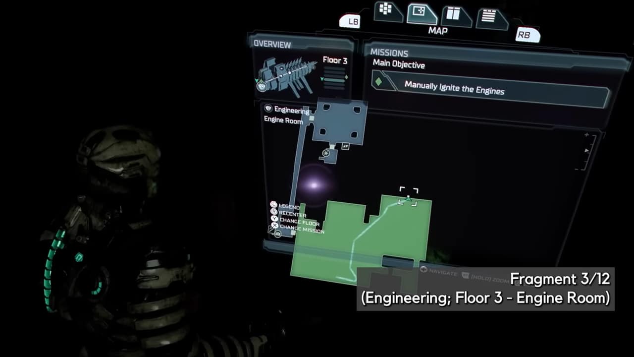dead space remake fragmento 3 ubicacion