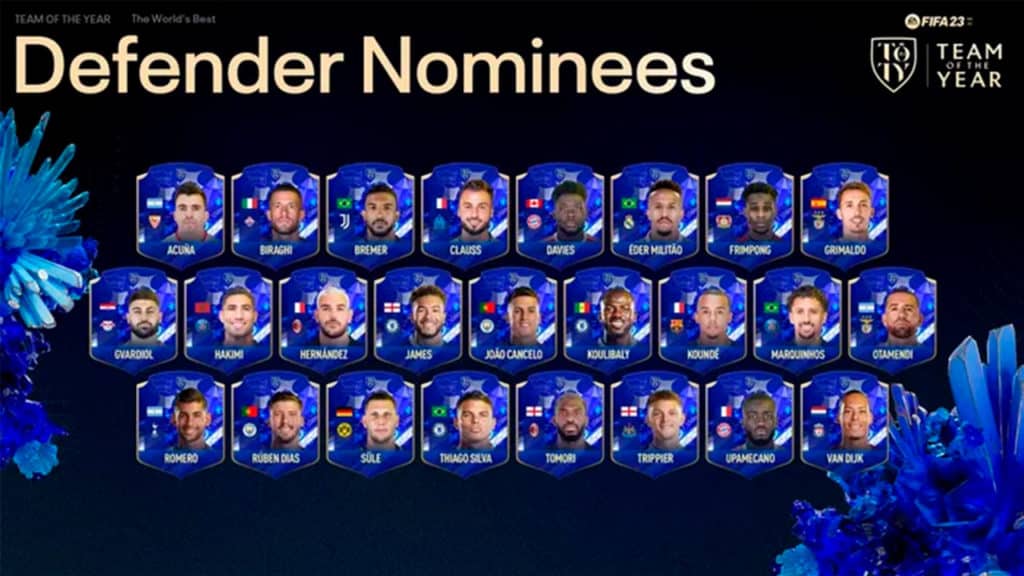 defensas nominados fifa 23 toty