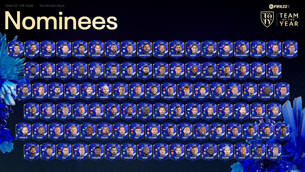fifa 23 toty nominados todos
