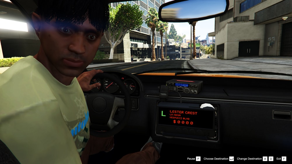 gta online seleccionar destino en taxi