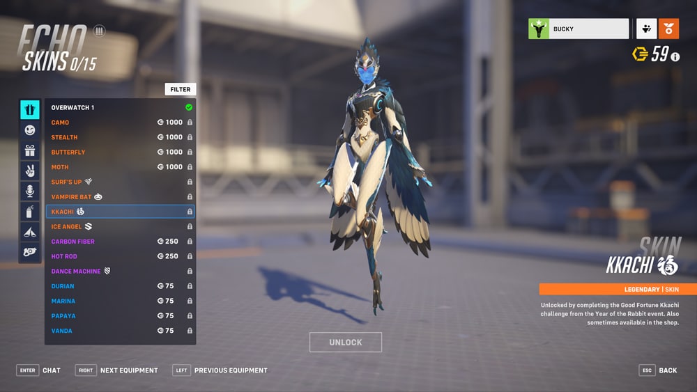 overwatch 2 año nuevo lunar 2023 echo kkachi