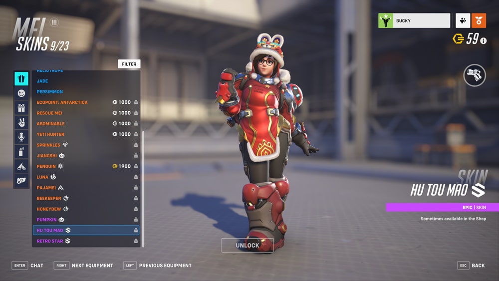 overwatch 2 año nuevo lunar 2023 mei hu tou mao
