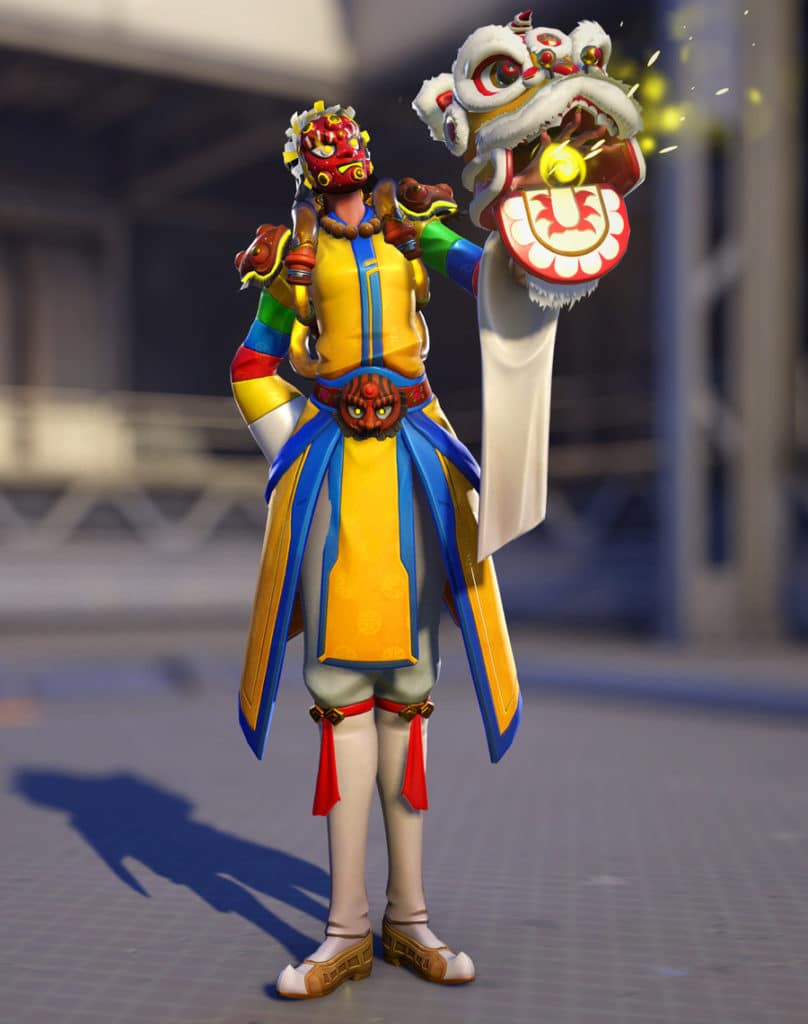 overwatch 2 moira mask dancer año nuevo lunar 2023 pose
