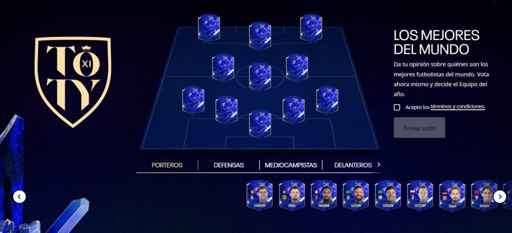 votacion toty fifa 23 pagina web
