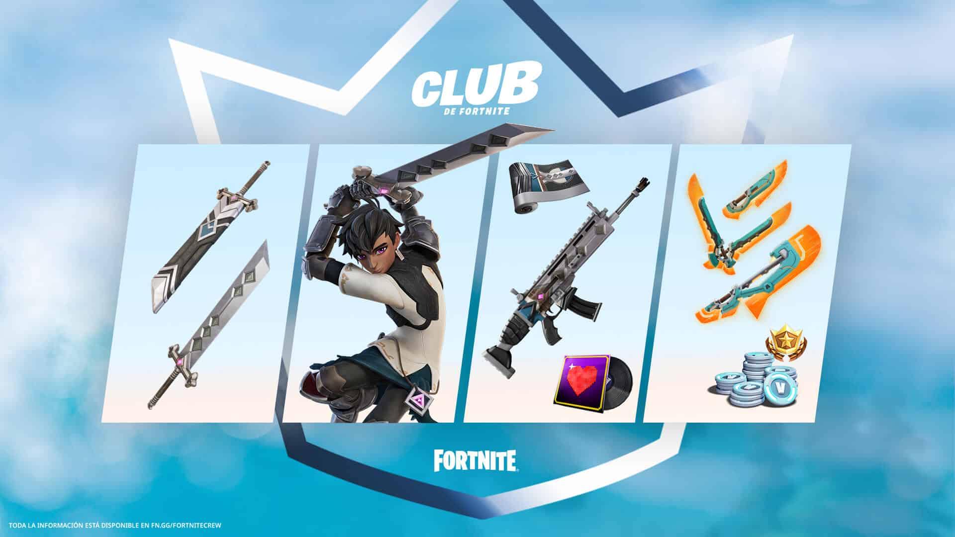 club de fortnite marzo 2023 recompensas cosmeticos