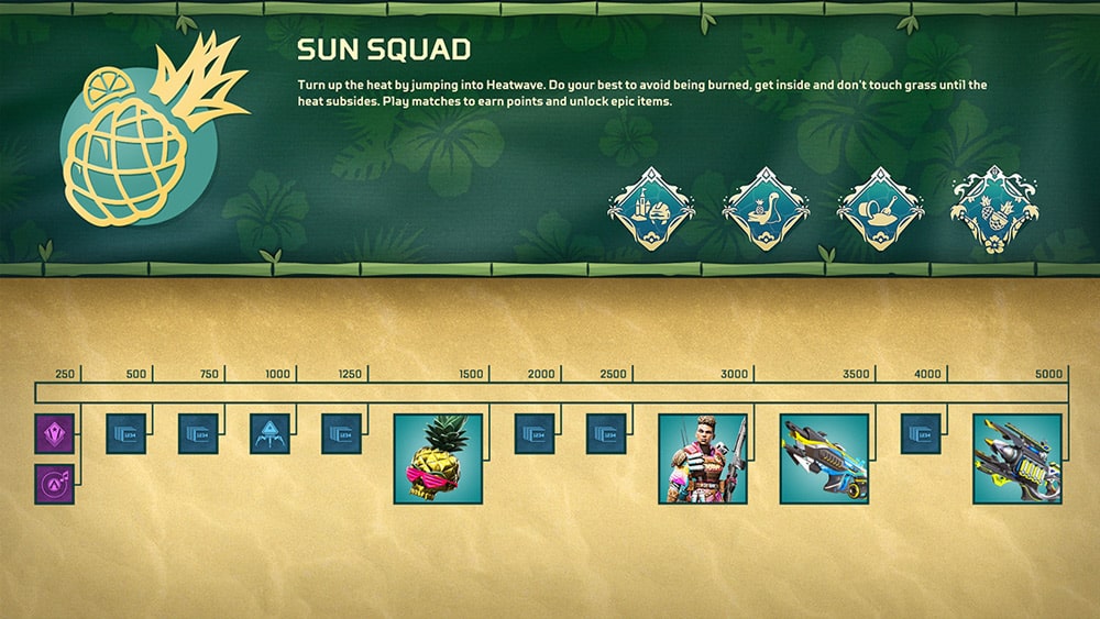 apex legends sun squad registro de recompensas