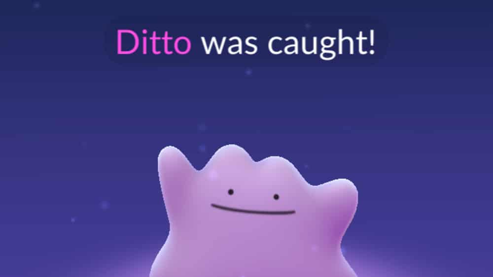 pokemon go ditto capturado