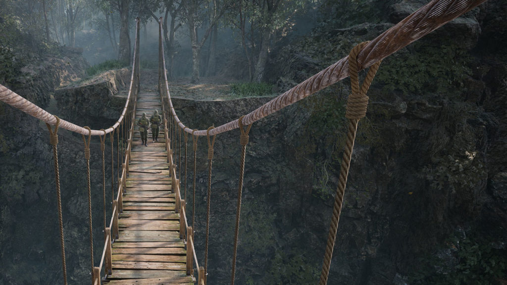Metal Gear Solid Delta Snake Eater captura puente