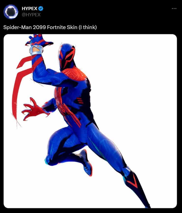 fortnite 24 40 filtracion skin spider man 2099