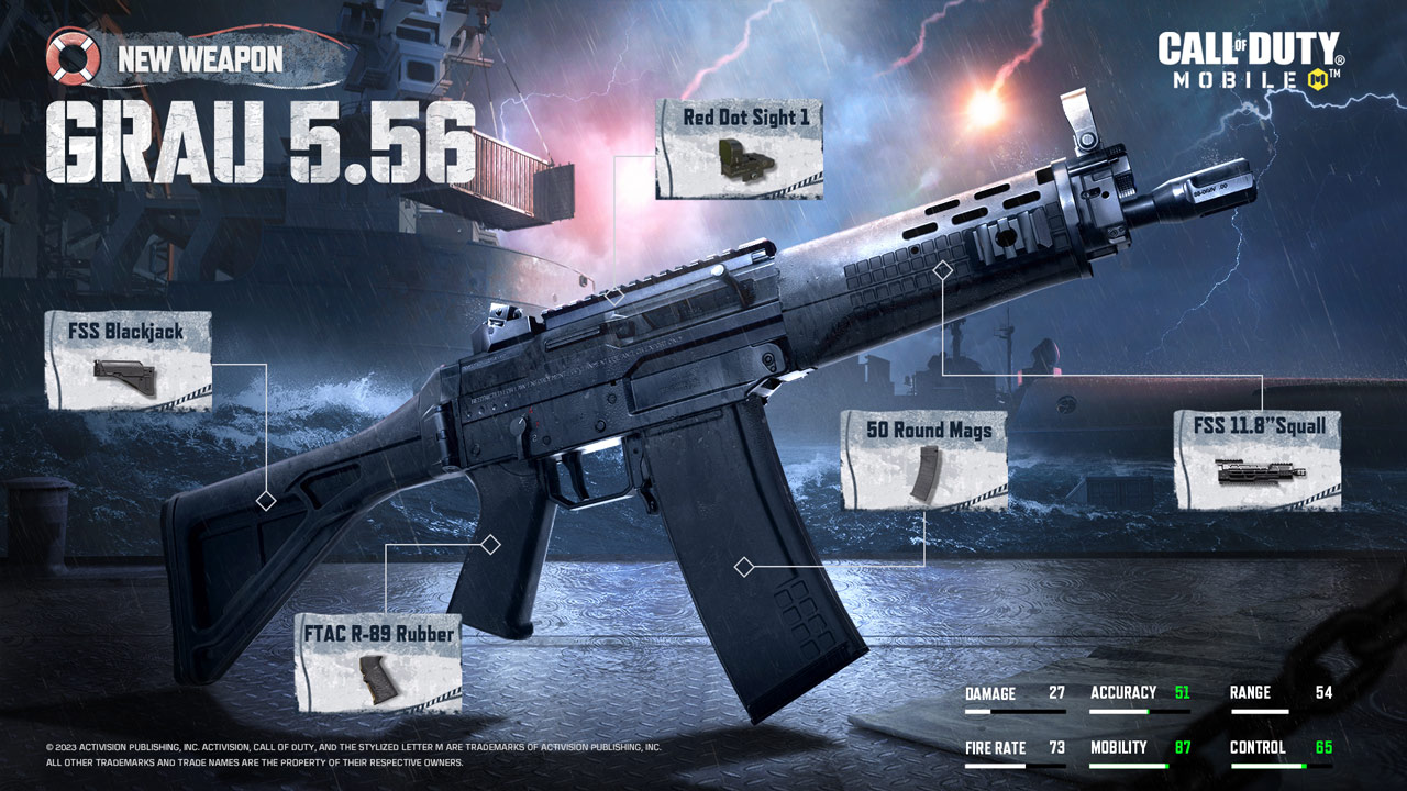 COD Mobile temporada 6 2023 grau 5 56