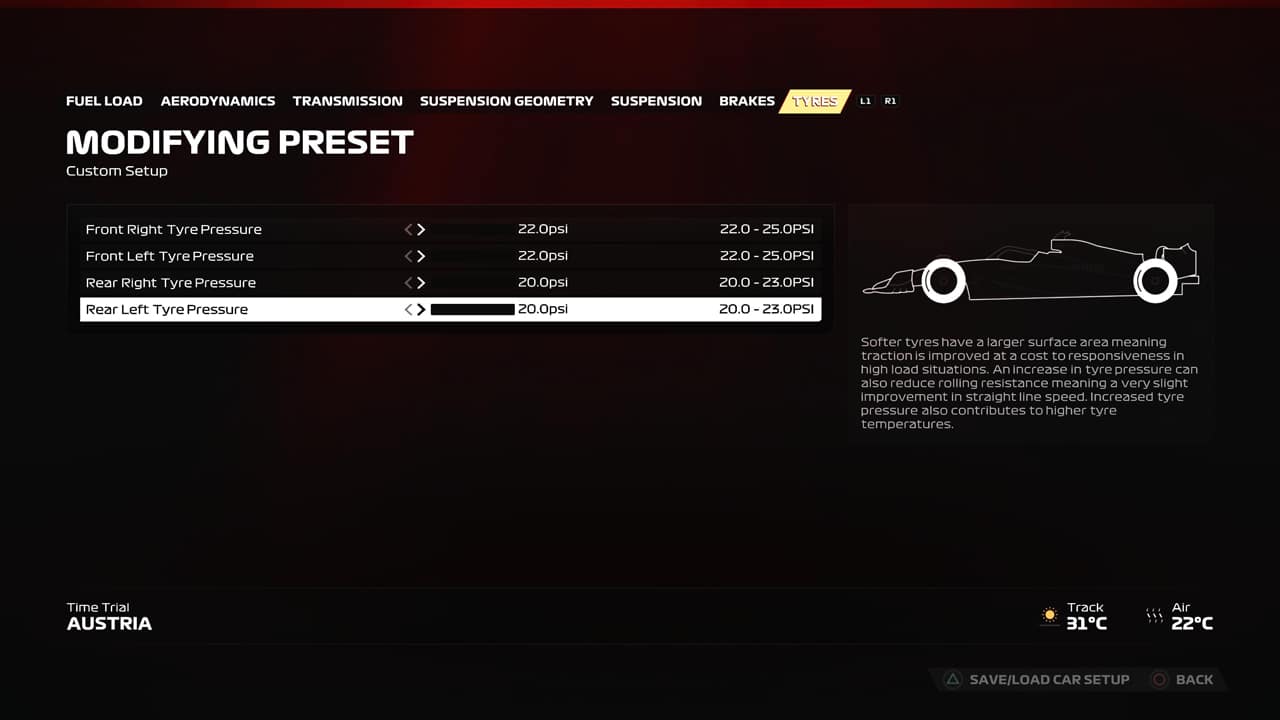 F1 23 Configuracion Reglaje Austria Neumaticos