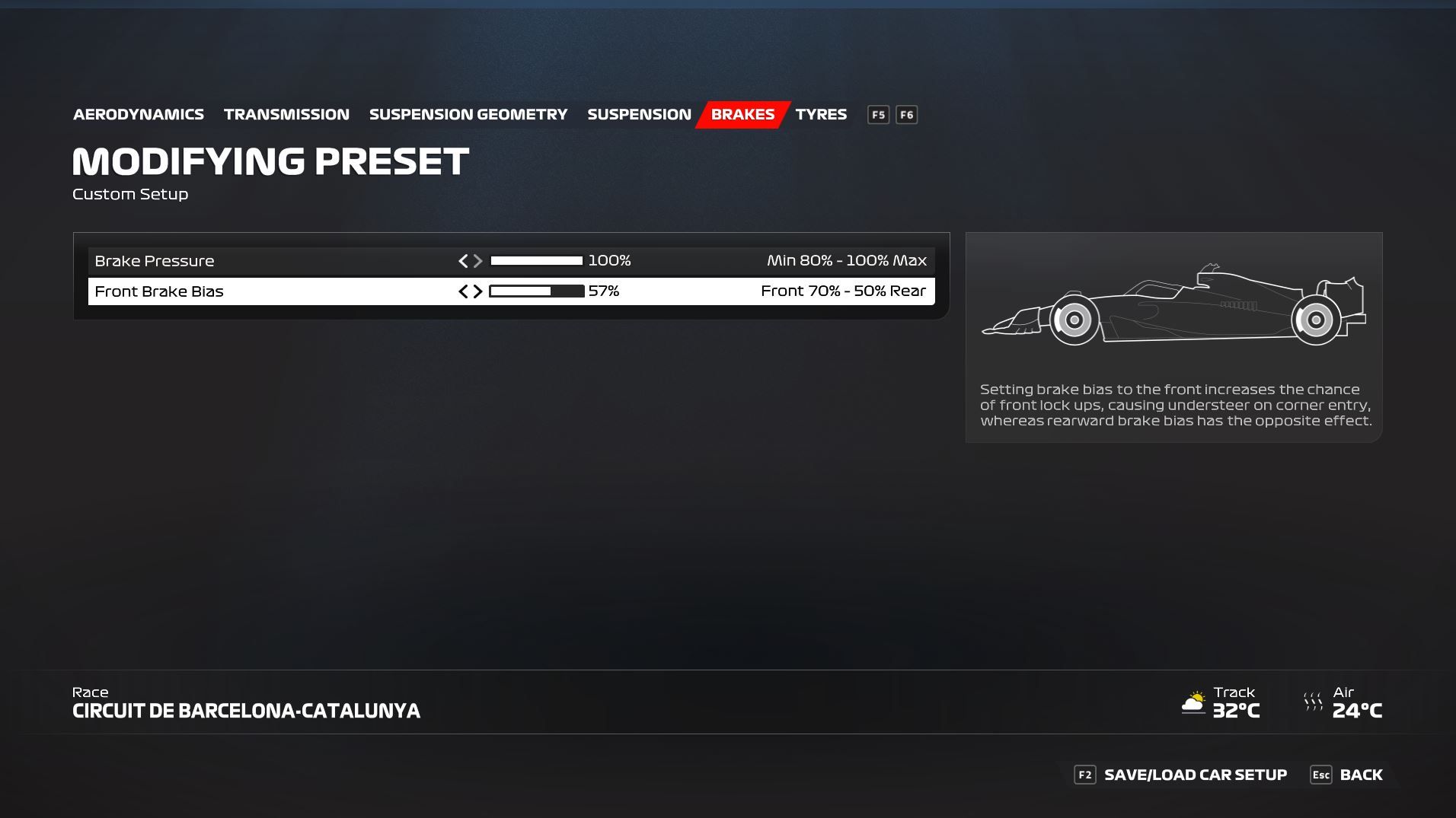 F1 23 Configuracion Reglaje España Frenos
