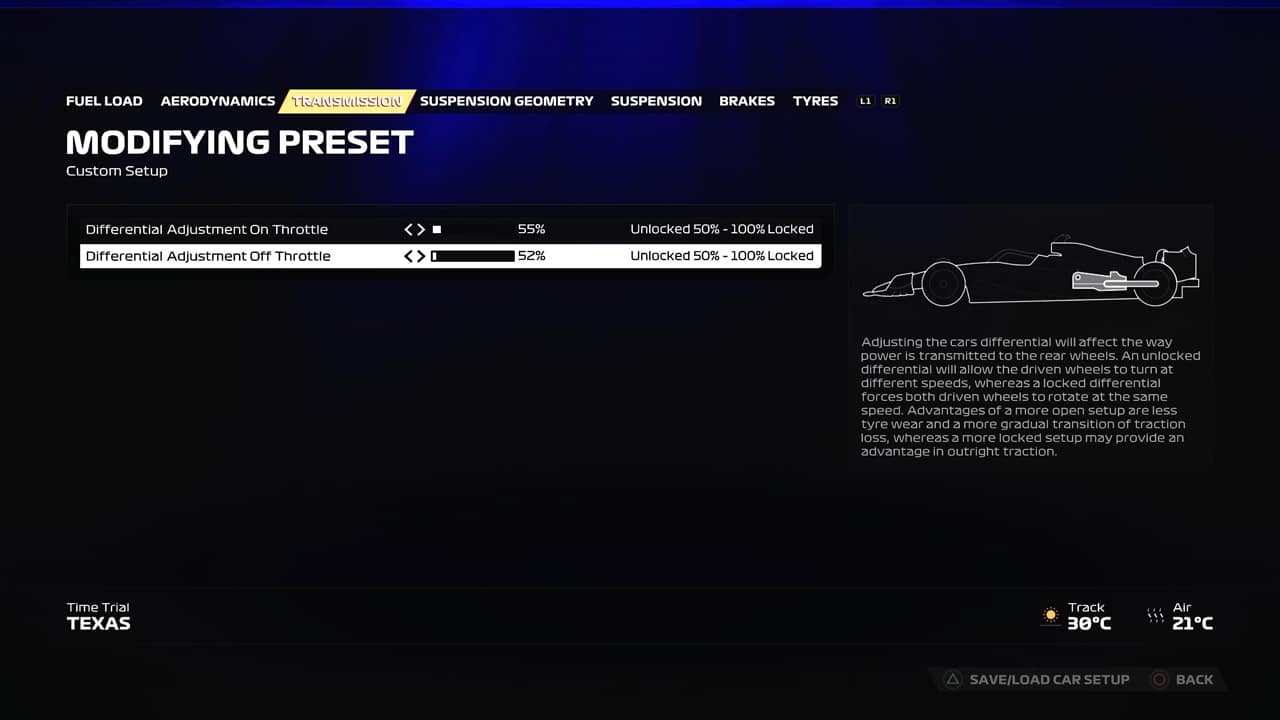 F1 23 Configuracion Reglaje Estados Unidos Transmision