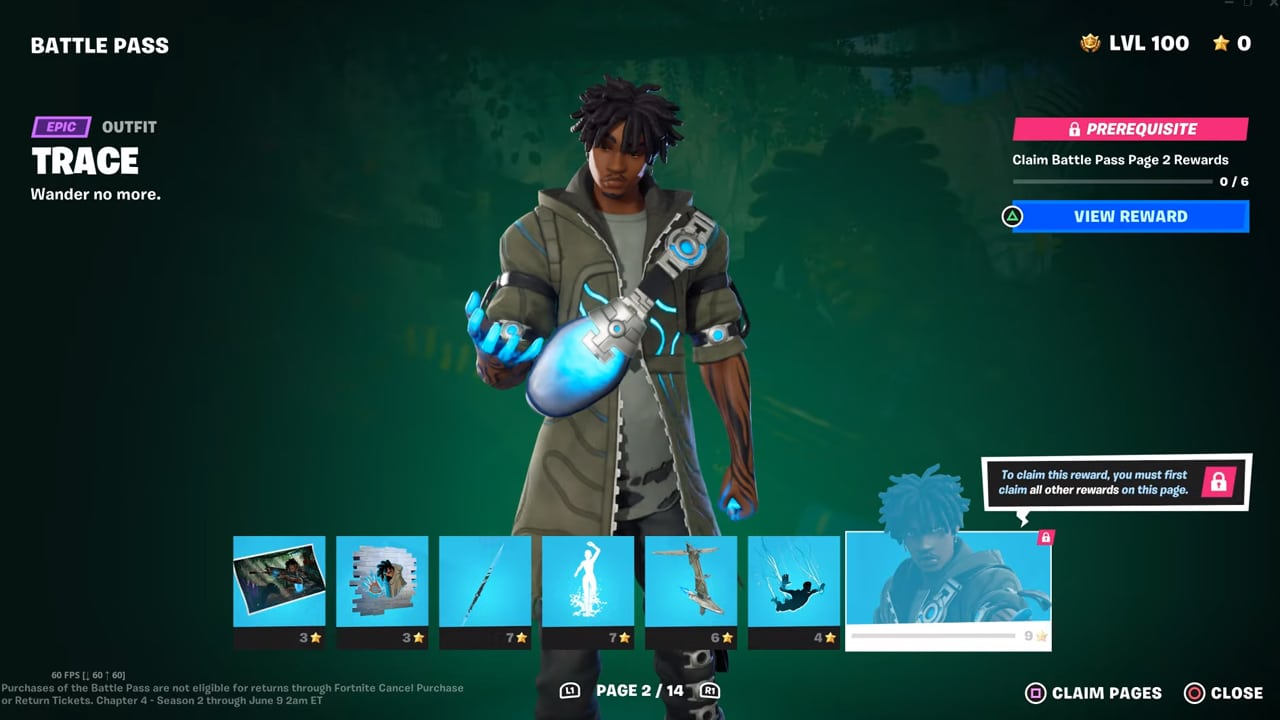 fortnite temporada 3 capitulo 4 skins trace