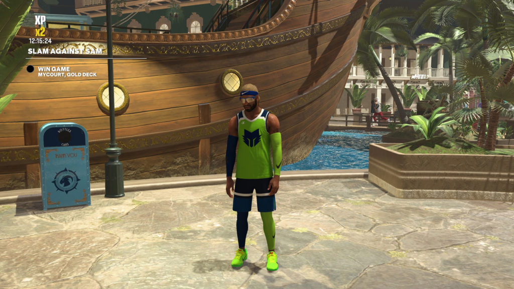 NBA 2K23 personaje en hub social