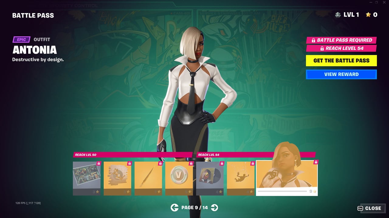 Fortnite pase de batalla Antonia