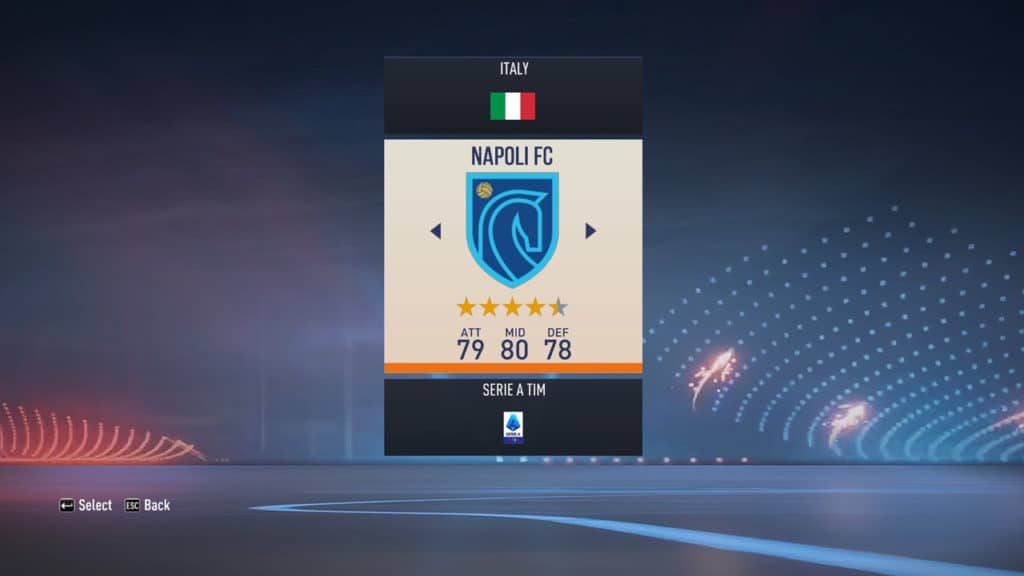 fifa 23 napoli fc seleccion club