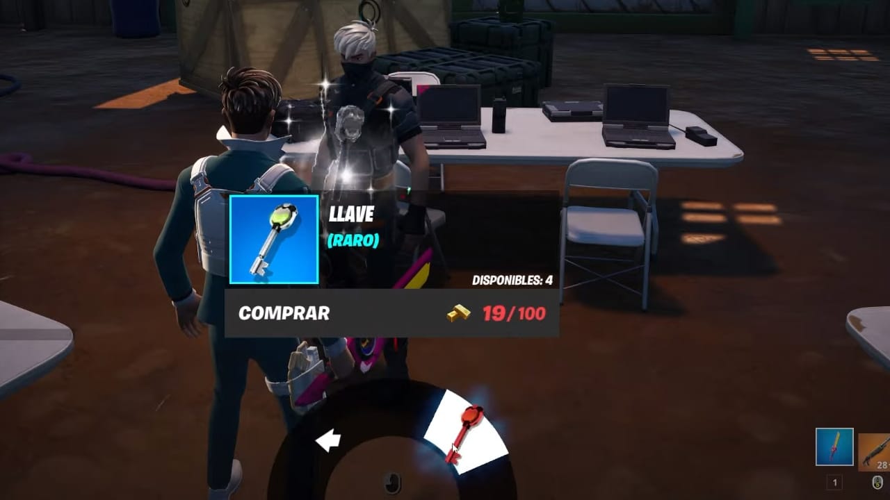 fortnite nolan chance llave de holocofres