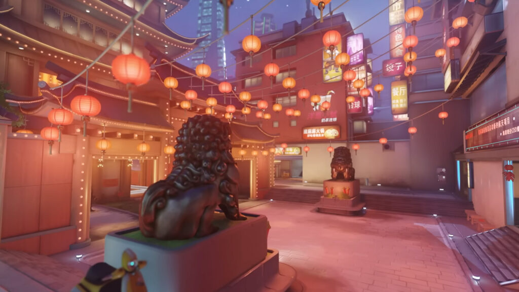 overwatch 2 ano nuevo lunar 2024 lijiang tower decorado