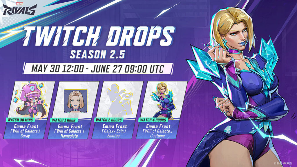 marvel rivals temporada 2 5 twitch drops